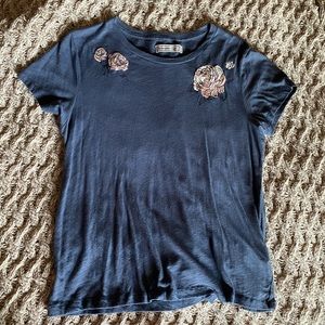 Embroidered cotton tee